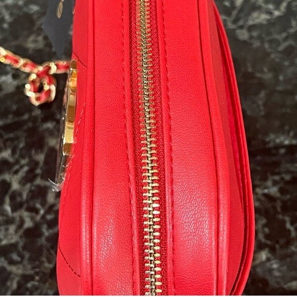 bebe Red Crossbody Bag with Gold Accents - Picture 4 of 4